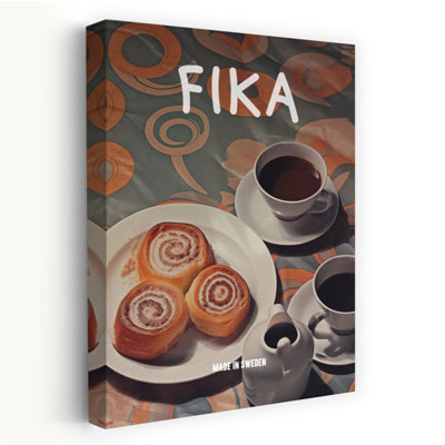 Swedish Fika Break by Andreas Magnusson - Wrapped Canvas Print