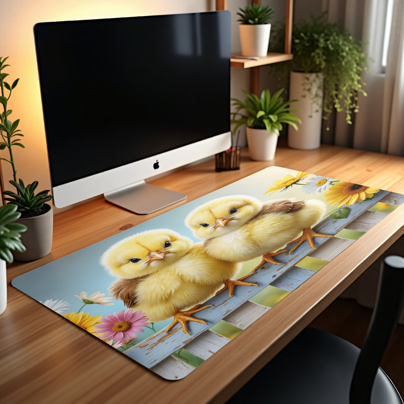 Polyester Desk Pad, 14.4x12.1