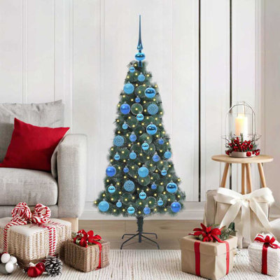 Artificial Pre-lit Christmas Tree with Ball Set