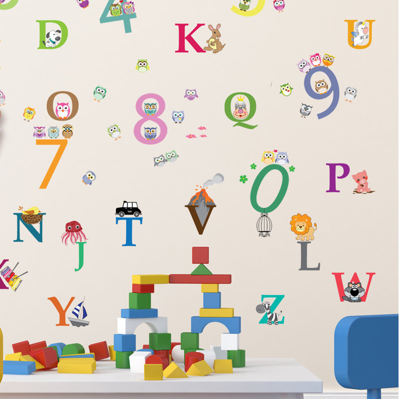 Text & Numbers Non-Wall Damaging Wall Decal