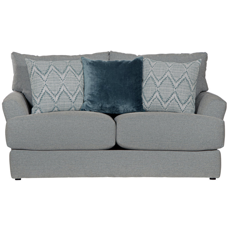 Causeuse Huckabee, Bleu 100% polyester