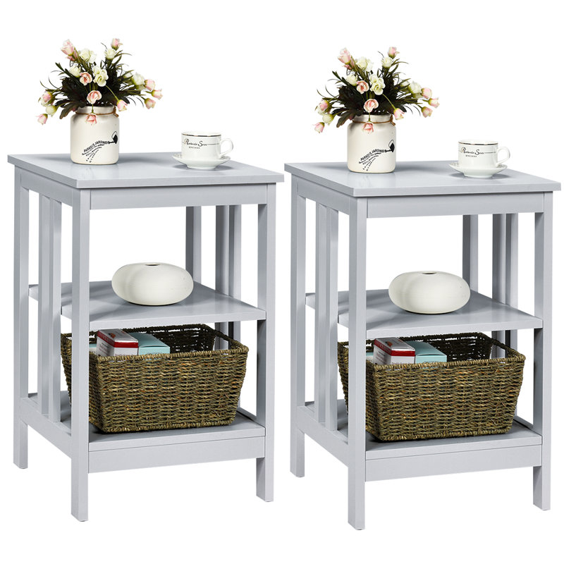Marlijn 16'' W Nightstand, Gray, Set of 2