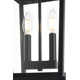 Jamila 8.5 Inch Outdoor Pendant in Black