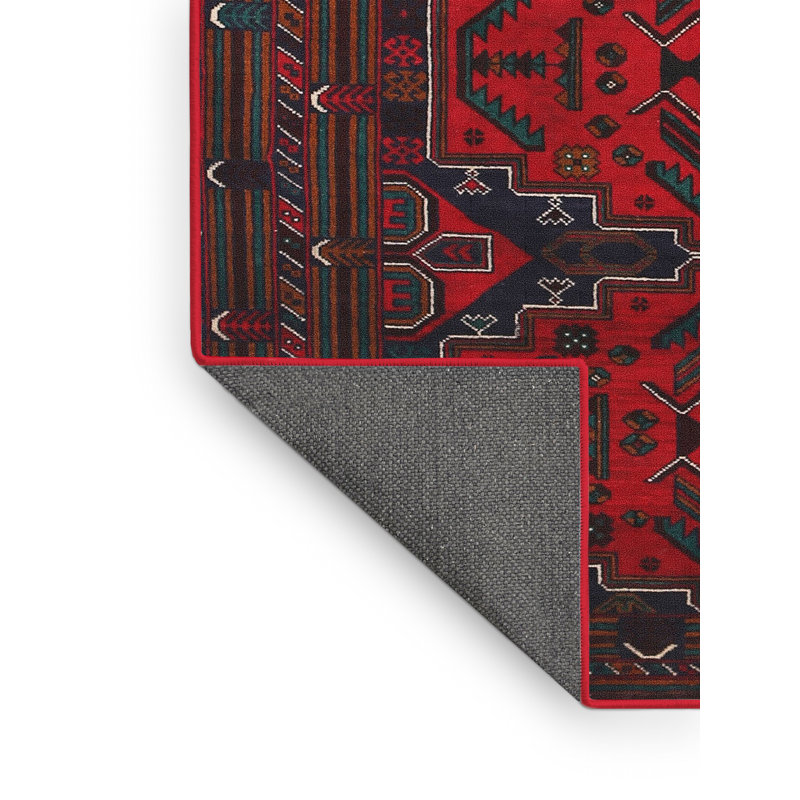 Tapis rouge à motif sud-ouest, Rectangle 5 pi x 7 pi