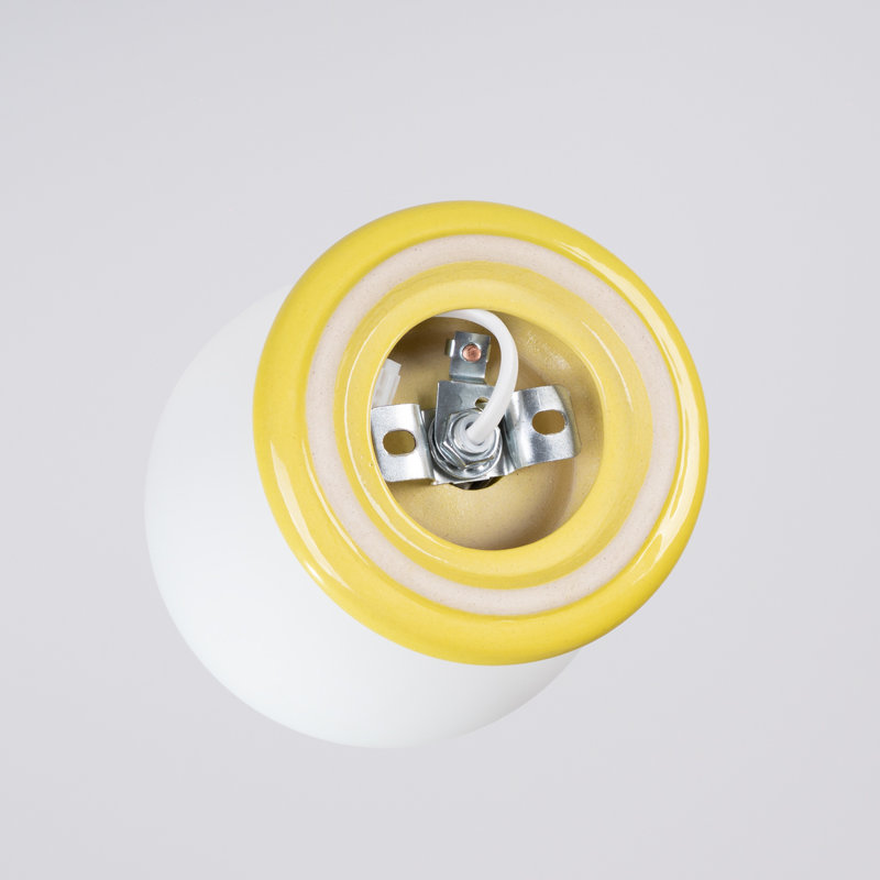Zori Ceramic Flush Mount, Yellow