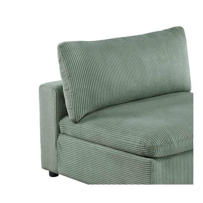 Canapé modulaire en velours côtelé 8 pièces Sage Color