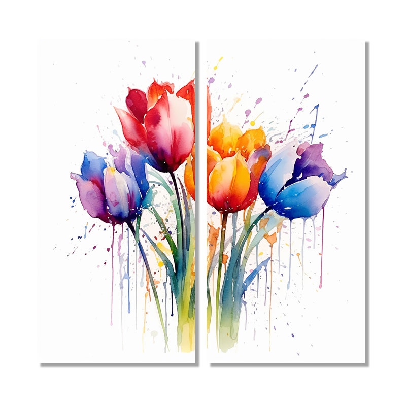 Herald - Art mural traditionnel rose, 32" H x 32" W, Framed Wrapped Canvas, Does Not Apply