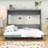Wakefield Wall Murphy Bed with Integrated Desk-1180452534-1180452531