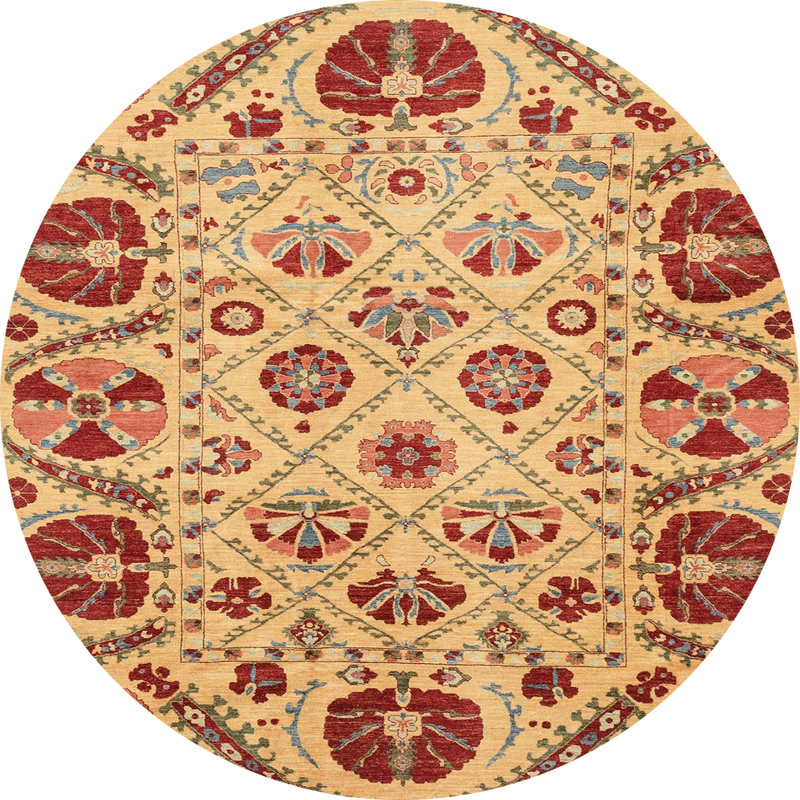 Tapis abstrait moderne 3800, Rond 4 pi