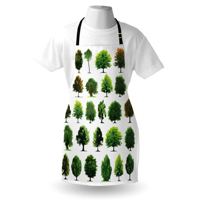 No Pattern Bib Apron