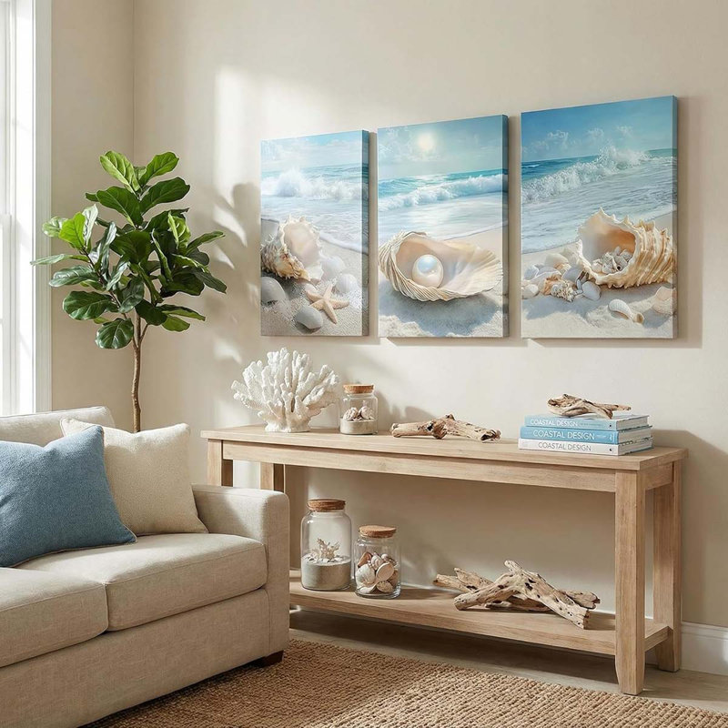 3 Piece Wrapped Canvas Print, 60 cm H x 120 cm W
