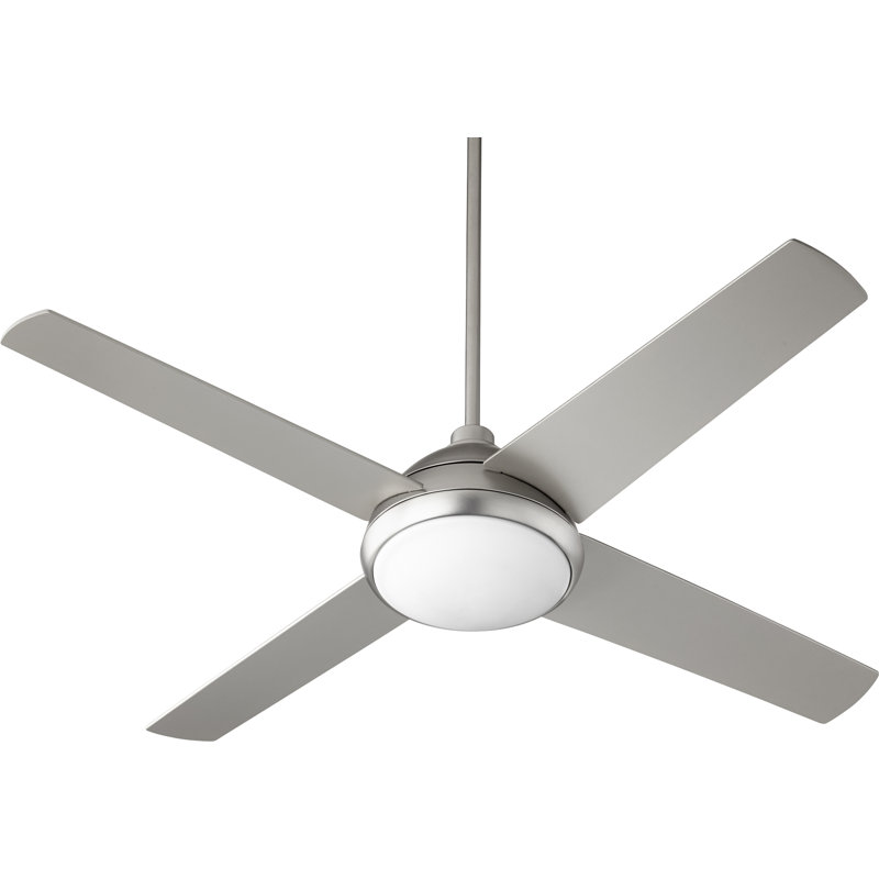 Somerville 52'' Ceiling Fan with Light Kit, Satin Nickel