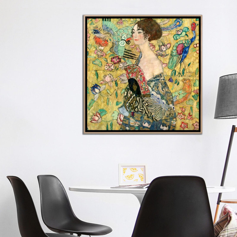 Print on Canvas, 93.98cm H x 93.98cm W x 3.81cm D, Oak Floater Framed
