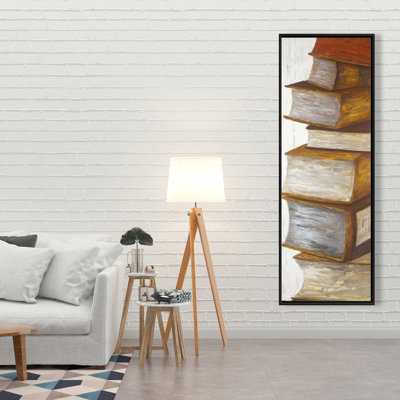 Pile de livres - Décoration de chambre en toile encadrée | Home Art