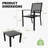 3-Piece Outdoor Bistro Set, Stackable Metal Patio Table and Chairs, Weather-Resistant Iron Bistro Furniture-1490996290