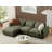 Ballyrobert 4 - Piece Upholstered Sectional Teddy Wool Modern Sectional Sofa 3 Seat L Shaped Convertible Modular Sectional Sofa with Reversible Ottoman-519874044