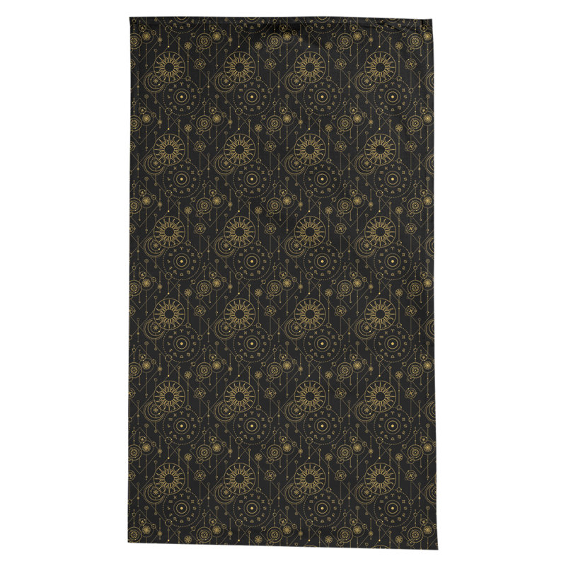 Nappe à motif astrologie Leffel, Noir / or