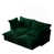 Velours côtelé vert sélectionné