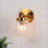 1-Light Dimmable 5.5’’ W Cracked Globe Glass Wall Sconce (Set of 2)