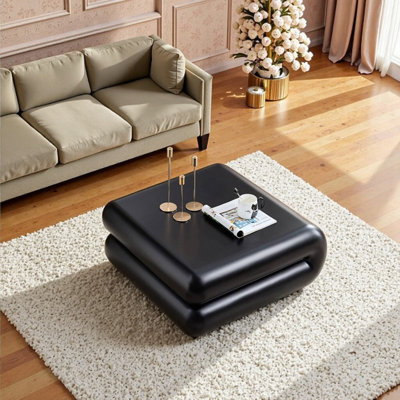 36-Inch Modern Round Table With Natural Woodgrain Finish Frp Top Solid Wood Frame Metal Base