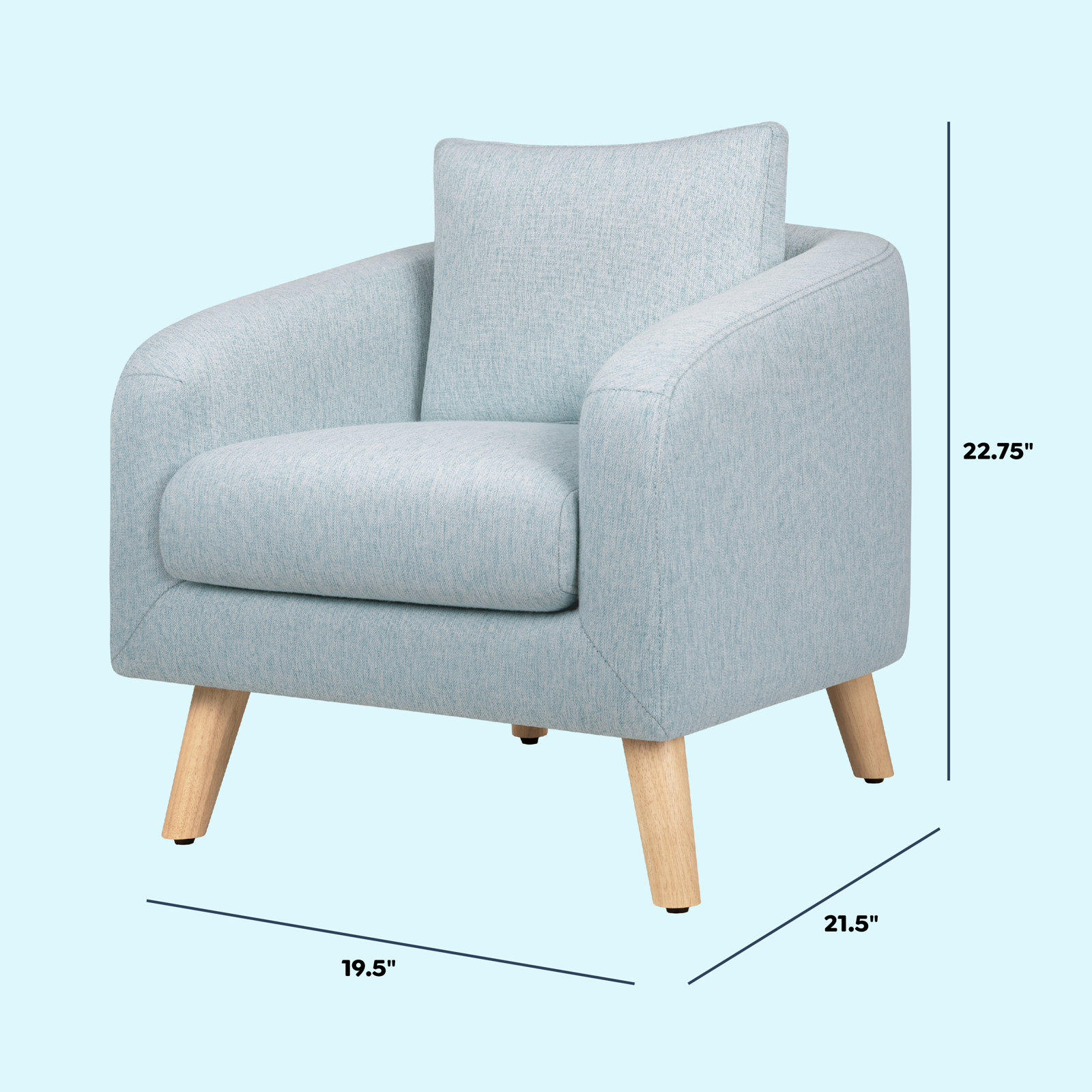 Nina Kids Chair, Blue
