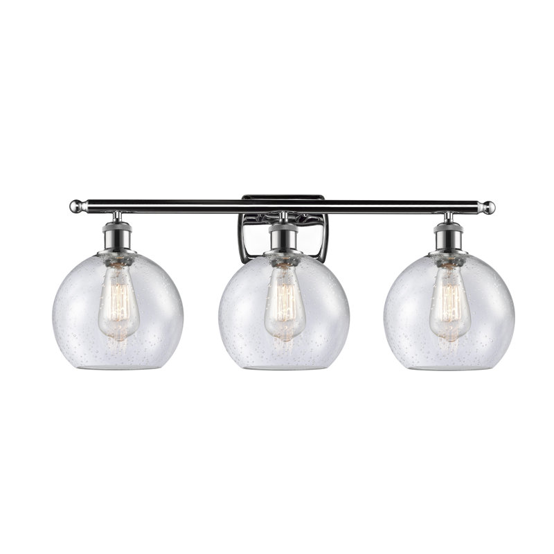 Éclairage de salle de bain à intensité variable à 3 lumières Baptista, Ampoule DEL 6 watts Vinage, Chrome poli