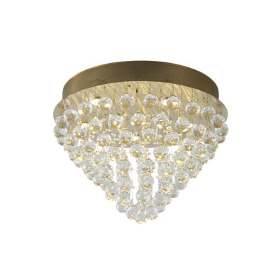 Plafonnier encastré en cristal 9 lumières Gurshan