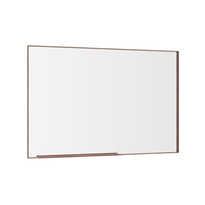 60*36" Oversized Modern Rectangle Bathroom Mirror With Walnut Frame Decorative Large Wall Mirrors For Bathroom Living Room Bedroom Vertical Or Horizontal Wall Mounted Mirror With Aluminum Frame