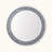 Crushed Diamond Decor Round Wall Mirror