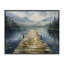 Giclée encadrée en bois au-dessus d'un lac, design par LSR Creative Studio-727403199-727403197