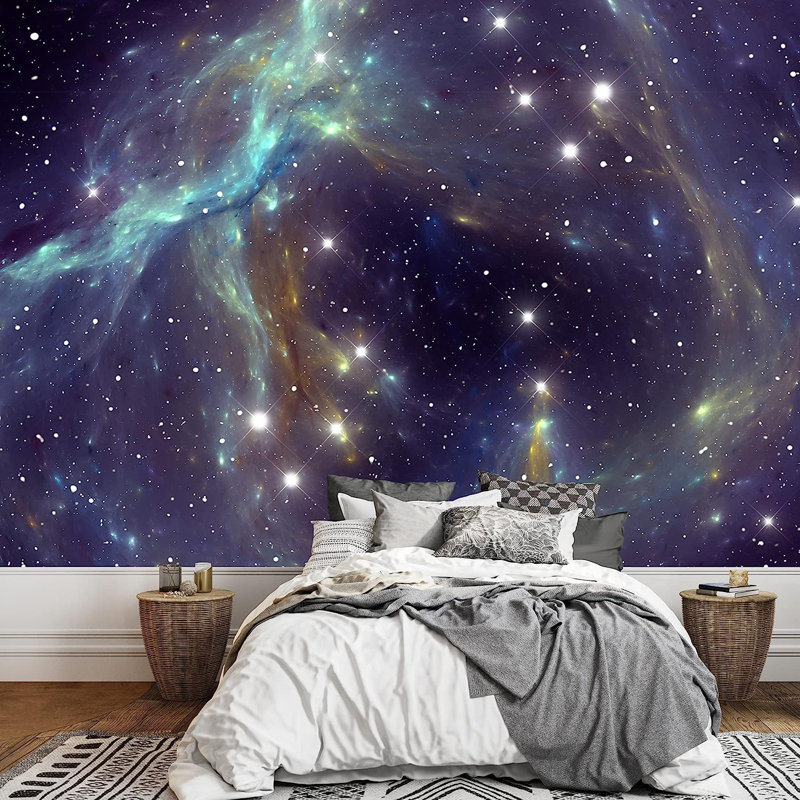 Colourful Space Star Nebula, 100" L x 144" W
