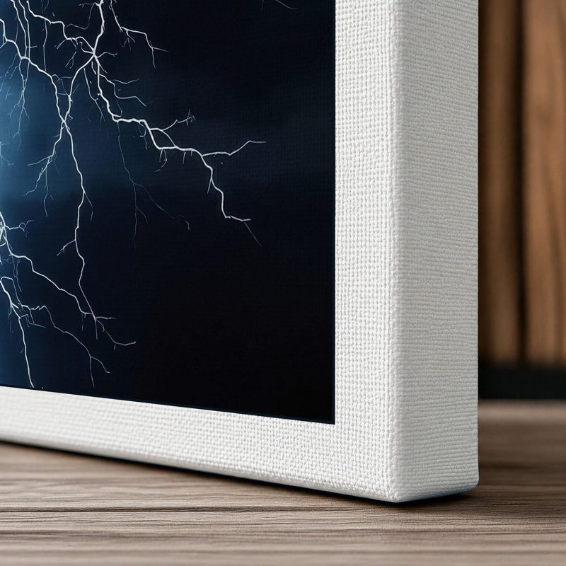 Storm's Fury Modern - Wrapped Canvas, 18x12 - 45.7 x 30.5 cm, White Border