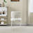 White Solid back side Chair(Set of 2)
