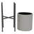 Stacia Round Metal Mid Century Indoor Pot Planter Set-415622410