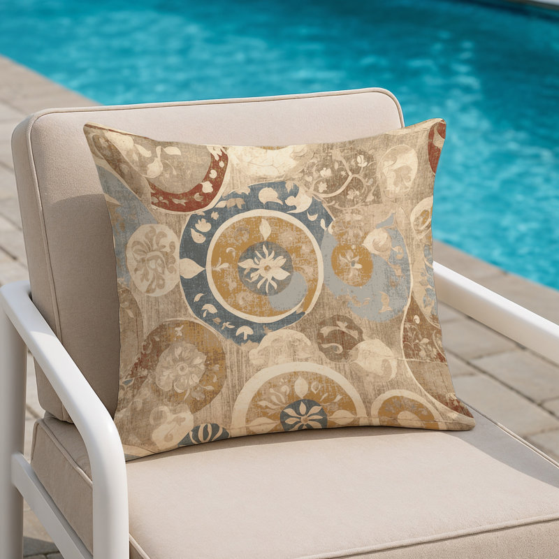 Sleek Spin Indoor And Outdoor Pillow, Square 20"