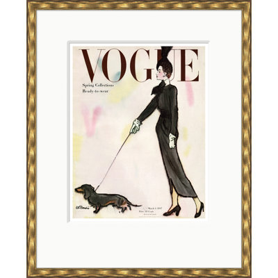 Vogue Cover, Spring Collections, Rene R. Bouche, March 1, 1947