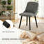Velvet Dining Chairs With Wooden Legs Set Of 4-211647609-206183661