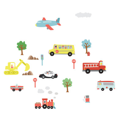 Adela Happy Cars Kids Wall Sticker