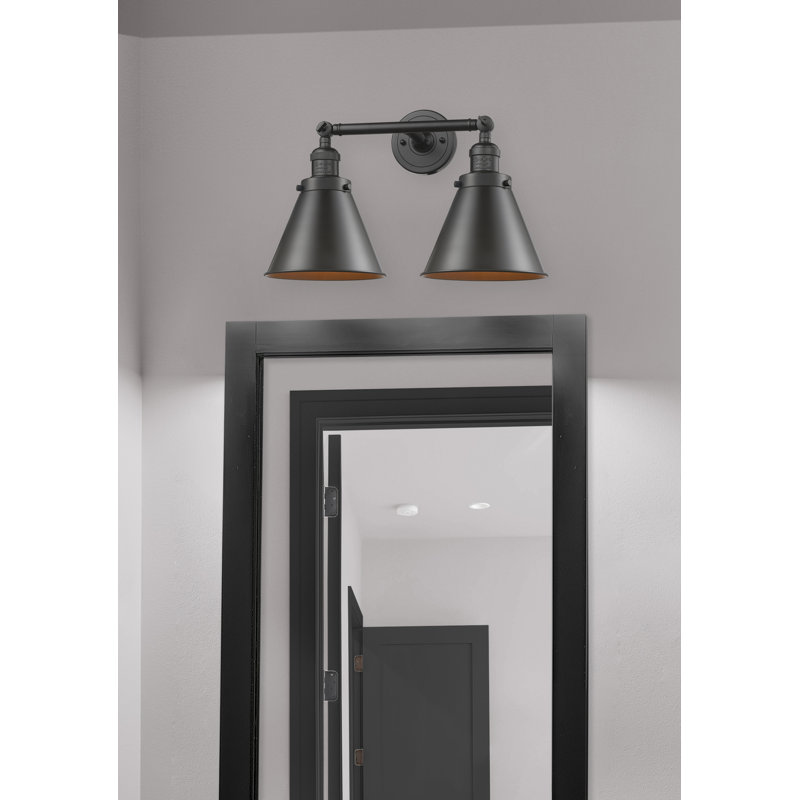 Éclairage pour salle de bain à 2 lumières à intensité variable Donovan, DEL, Bronze huilé, Bronze huilé