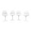 Chaise d'appoint pivotante tulipe Modholic, blanc (ensemble de 2)-977501931-958523959