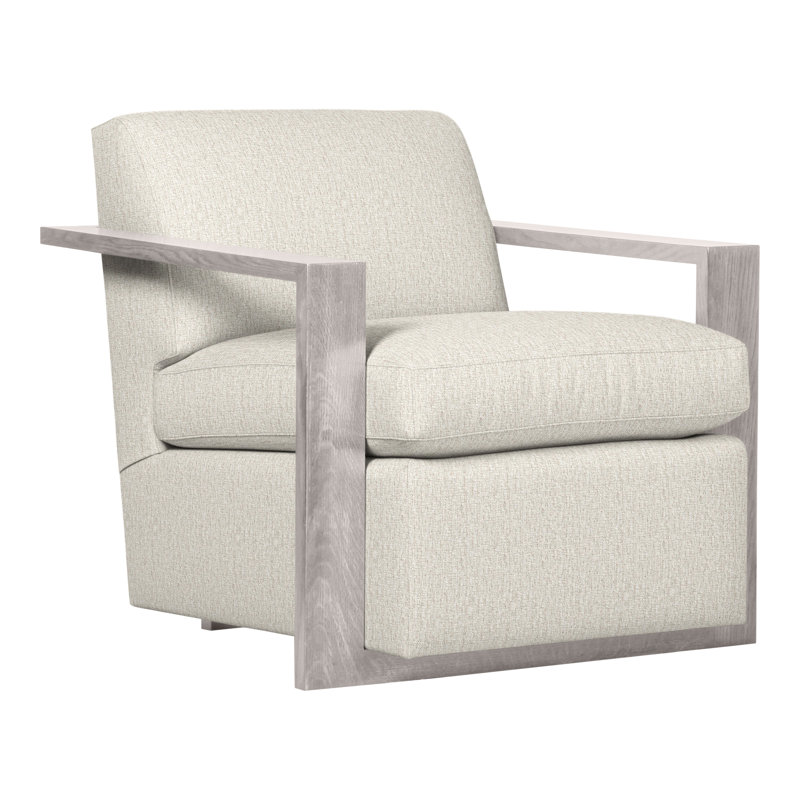 Thom Filicia Home 32" Wide Upholstered Armchair, Dove Gray, Nomad Snow