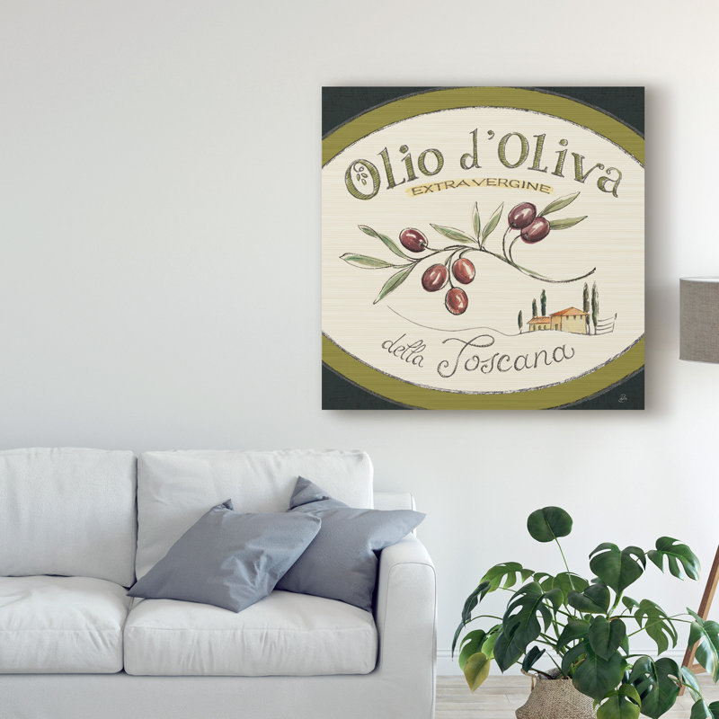 Reproduction d’art graphique sur toile tendue « tuscan flavor vi », H 18 po x l 18 po x P 2 po
