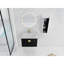 Meuble-lavabo 28 po avec lavabo en céramique et armoire d'appoint 28 po - Châtaignier noir, appareil de rangement moderne