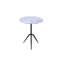 Glacier 18" Accent Table with Fancy Brown Marble