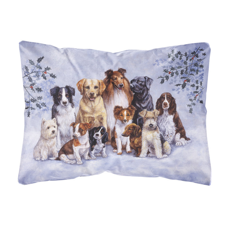  Coussin intérieur / extérieur Winter Dogs
