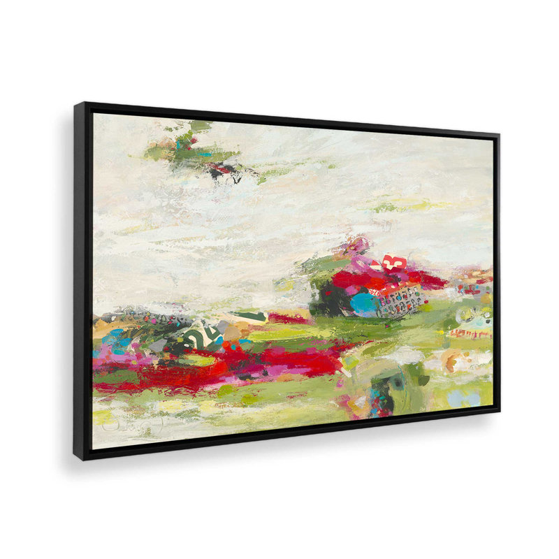 «Survol de l'aperçu II» par Janet Itsne, «Floater», reproduction encadrée sans passe-par, Noir, H 12 po x l 18 po