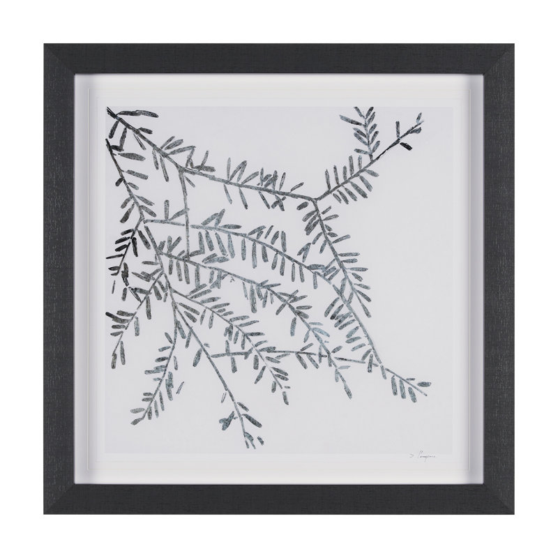 Kirkman Branches I par Studio, reproduction d'art encadrée à la main avec passe-partout, Evergreen Branches I