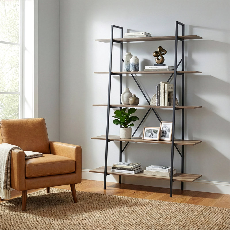 47.375"W x 71.75"H Etagere Bookcase