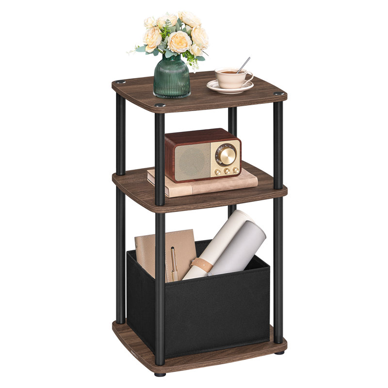Superfast Toolless Assembly, Side Table, Natural Walnut