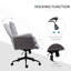Fauteuil d'ordinateur gris foncé - réglable en hauteur, pivotant et rembourré pour une utilisation confortable